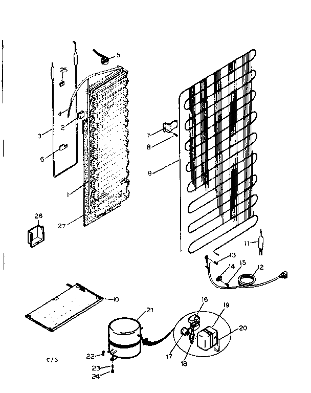 System and automatic defrost parts