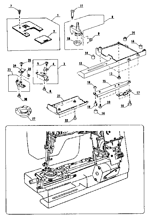 Needle plate unit