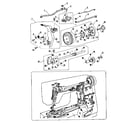 Kenmore 3851584180 thread tension and handwheel assembly diagram