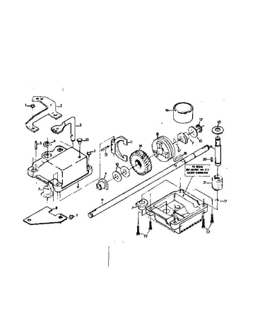 Gear case assembly part number 86617