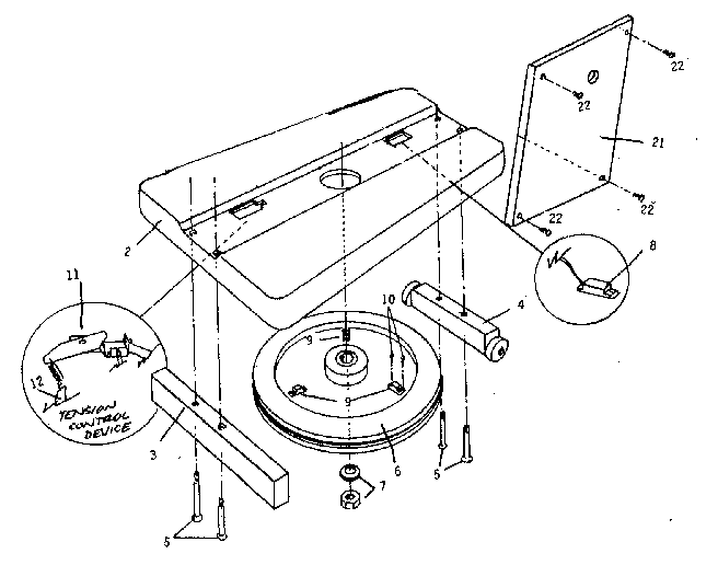Flywheel and base cover