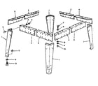 Craftsman 22238-LEG SET leg set diagram