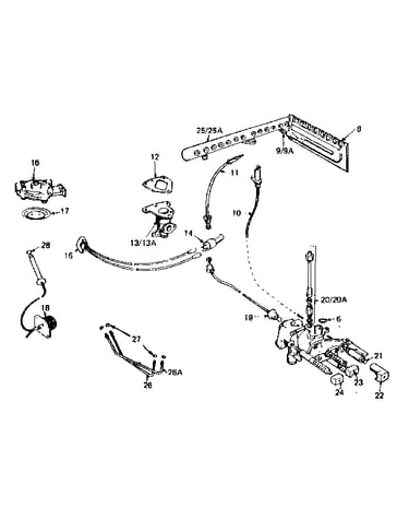 Gas burners and manifold