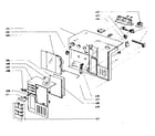Magnavox SD8560 cabinet diagram