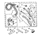Kenmore 1162645085 hose and attachment parts diagram