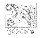 Kenmore 1162743581 hose and attachment parts diagram