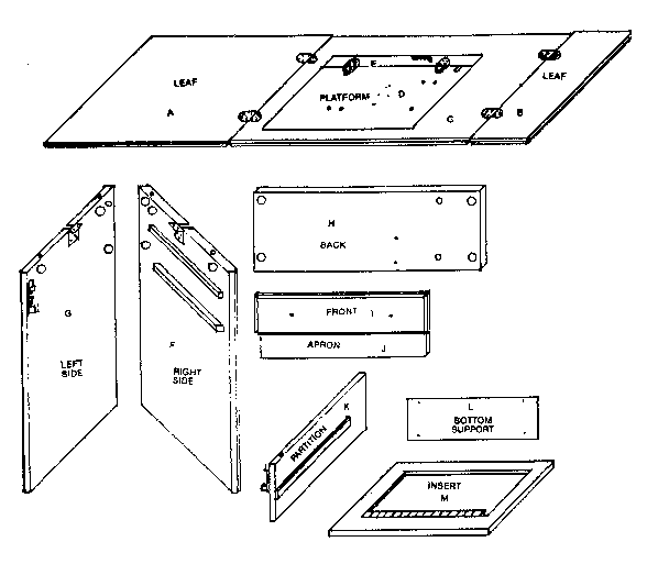 Wood parts list