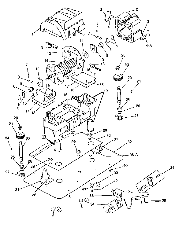 Internal machine parts