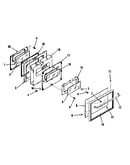 Oven door section