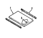 Kenmore 9114698691 optional griddle/grill cover module kit 4998510 diagram