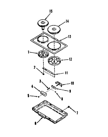 Optional electric hob element module kit 4998530 & 4998630