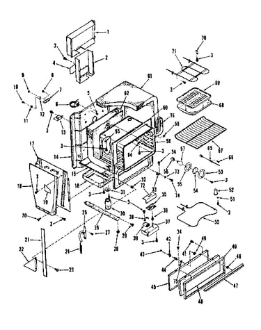 Oven body section