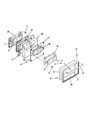 Oven door section