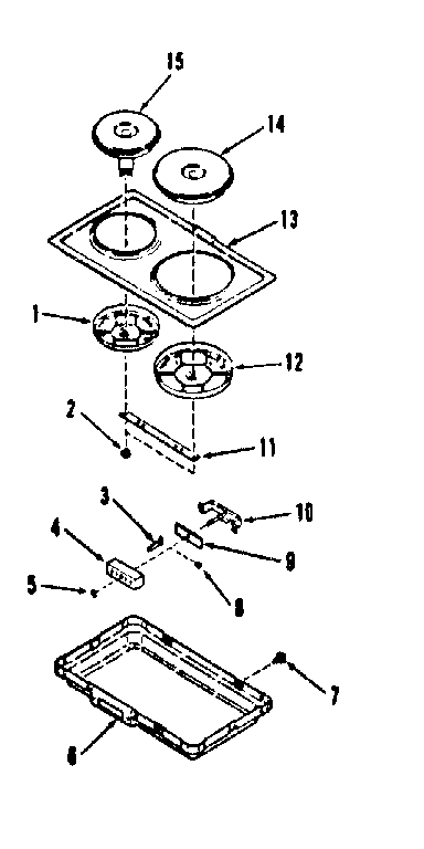 Option electric hob element module kit 4998530