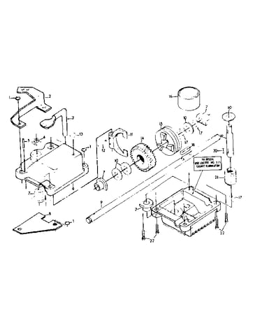 Gear case assembly part number 886625