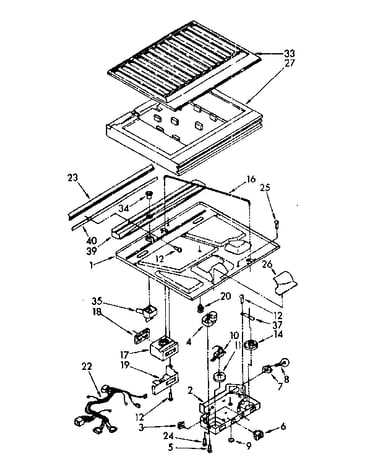 Compartment separator and control parts