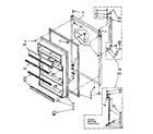 Kenmore 1068782370 refrigerator door parts diagram