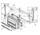 Kenmore 1068782370 freezer door parts diagram