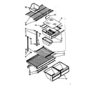 Kenmore 1068782330 shelf parts diagram