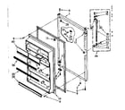 Kenmore 1068370501 refrigerator door parts diagram