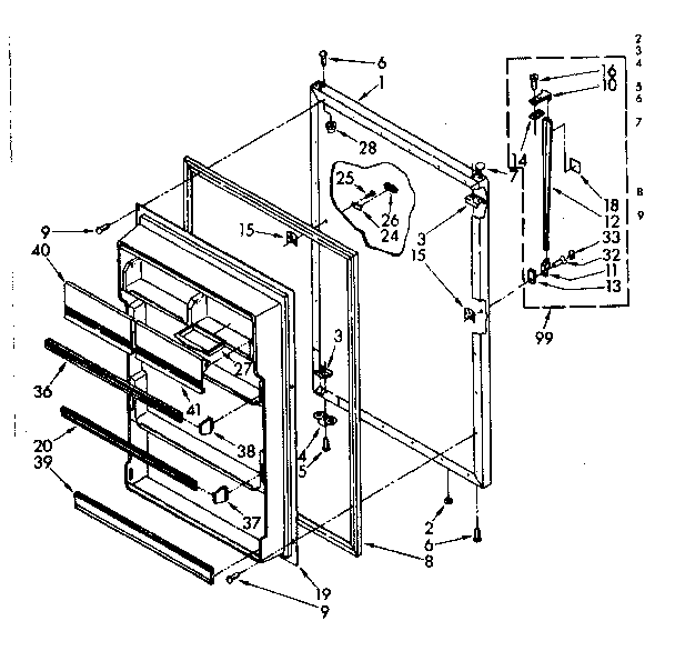 REFRIGERATOR DOOR PARTS