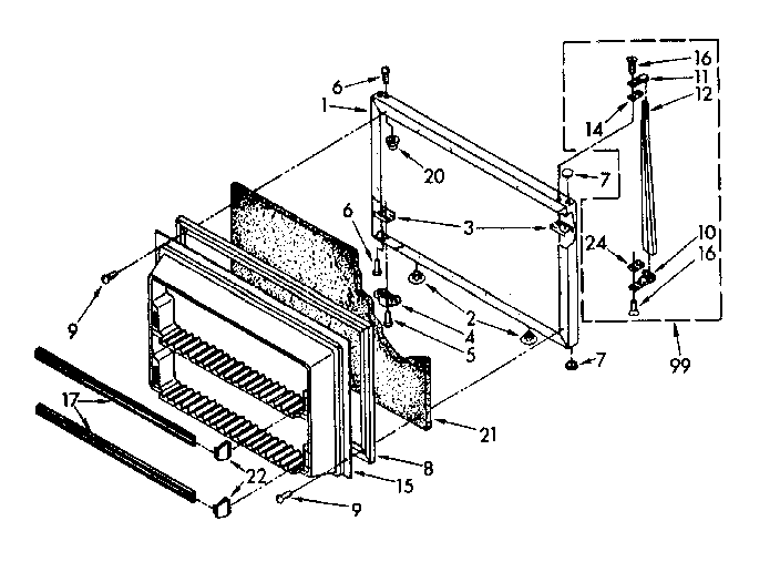 FREEZER DOOR PARTS