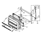 Kenmore 1068370511 freezer door parts diagram