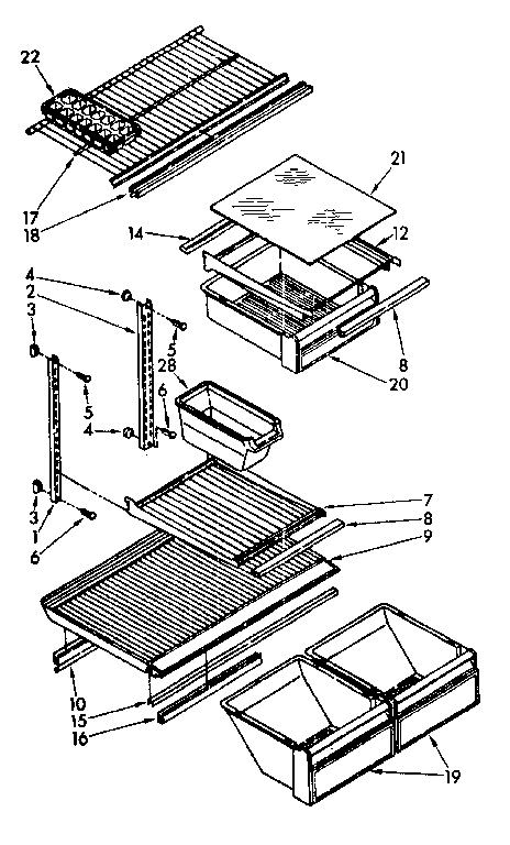 SHELVES AND ACCESSORIES