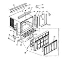 Kenmore 2538751392 cabinet parts diagram