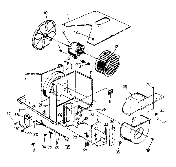 Electrical system and air handling parts