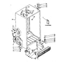 Kenmore 1068572861 cabinet parts diagram