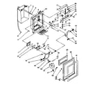 Kenmore 1068572831 dispenser front parts diagram