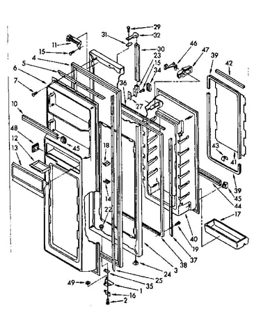 Refrigerator door parts