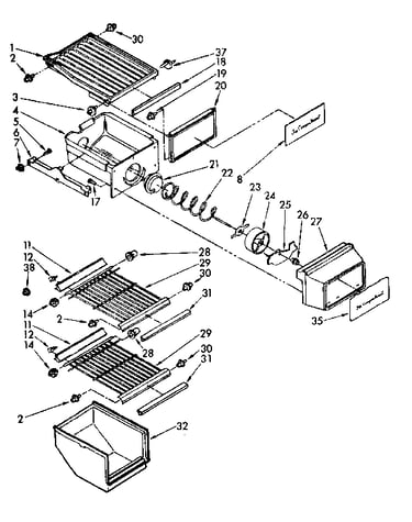 Freezer interior parts