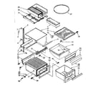 Kenmore 1068572861 refrigerator interior parts diagram