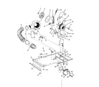 Kenmore 41789690820 dryer motor, blower, belt diagram