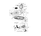 Kenmore 41789690120 washer drive system, pump diagram