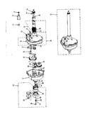 Transmission, water seal, lower bearing asmy.