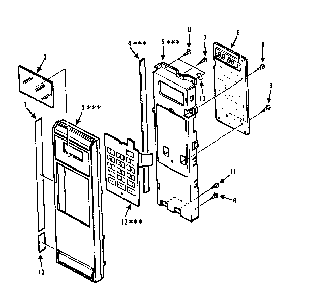 Control panel parts