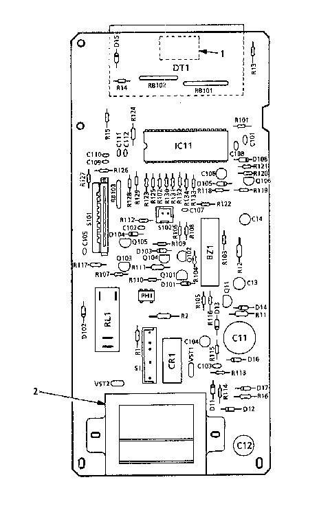 POWER AND CONTROL CIRCUIT BOARD