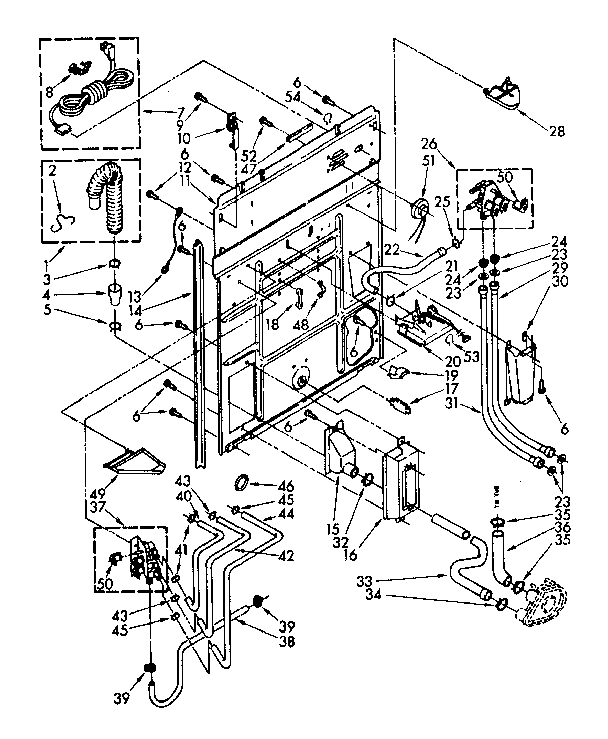 Rear panel parts