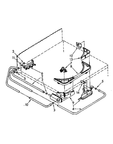 Bleach, detergent and rinse dispenser parts