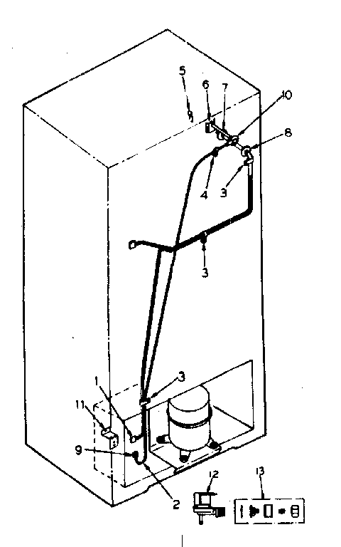 Ice maker installation parts