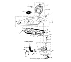 Kenmore 41789695120 washer drive system, pump diagram