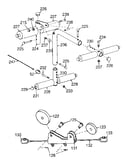 Leg lift and lower pulley assembly