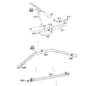 DP 15-8050 handlebar, lat bar and leg press bar diagram