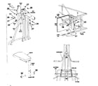 Lifestyler 15614 support assembly diagram