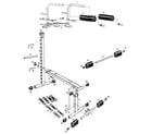 Stamina GYM 1000 frame assembly diagram