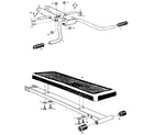 Stamina GYM 1000 bench and handlebar assembly diagram