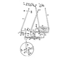 Sears 72589 lawn swing assembly diagram